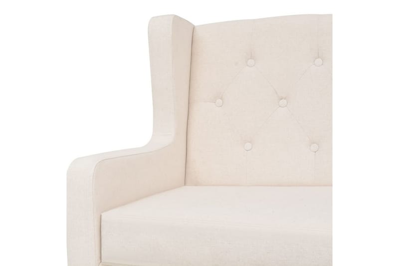 3-Personers Sofa Stof Cremehvid - Creme - 3 personers sofa