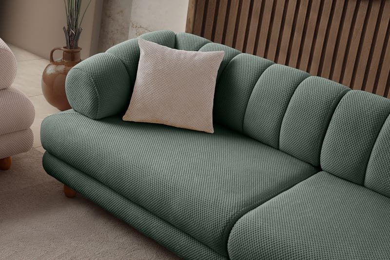 3-personers sofa Atelier Del Sofa Gloria (240 x 80 x 95 cm) Grøn - Grøn - Møbler - Sofaer - 3 personers sofa