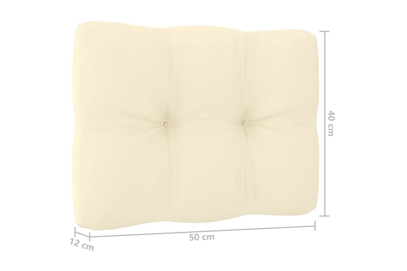 3-personers sofa med hynder massivt fyrretræ - Brun - Havemøbler - Loungemøbler - Loungesofaer