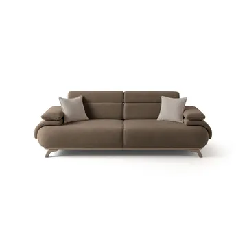 3-personers sofa Atelier Del Sofa Bonjo Silver (246 x 81 x 97 cm) Jord - Jord - Møbler - Sofaer - 3 personers sofa