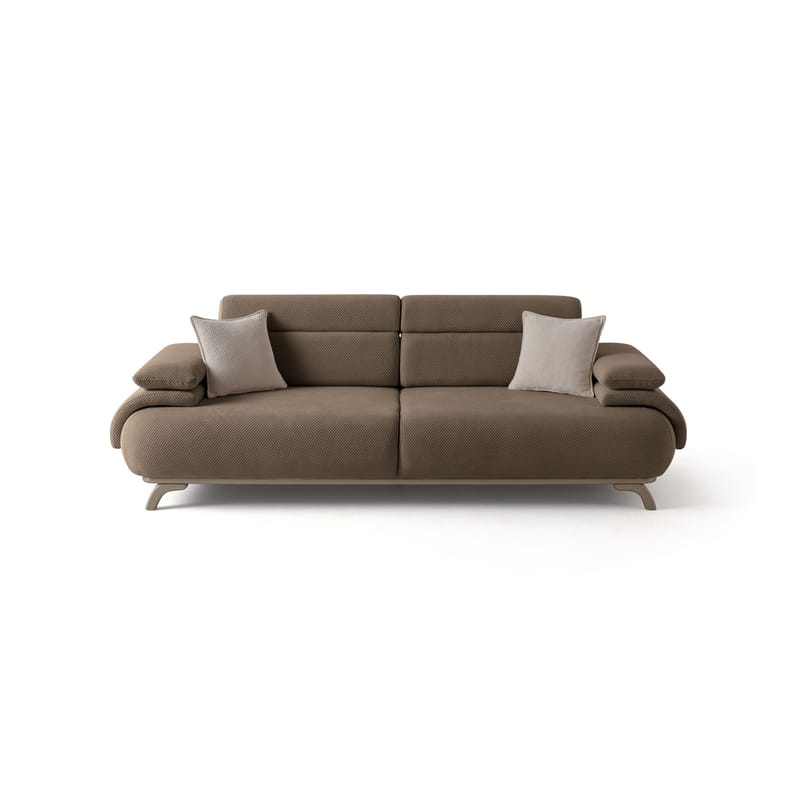 3-personers sofa Atelier Del Sofa Bonjo Silver (246 x 81 x 97 cm) Jord - Jord - Møbler - Sofaer - 3 personers sofa