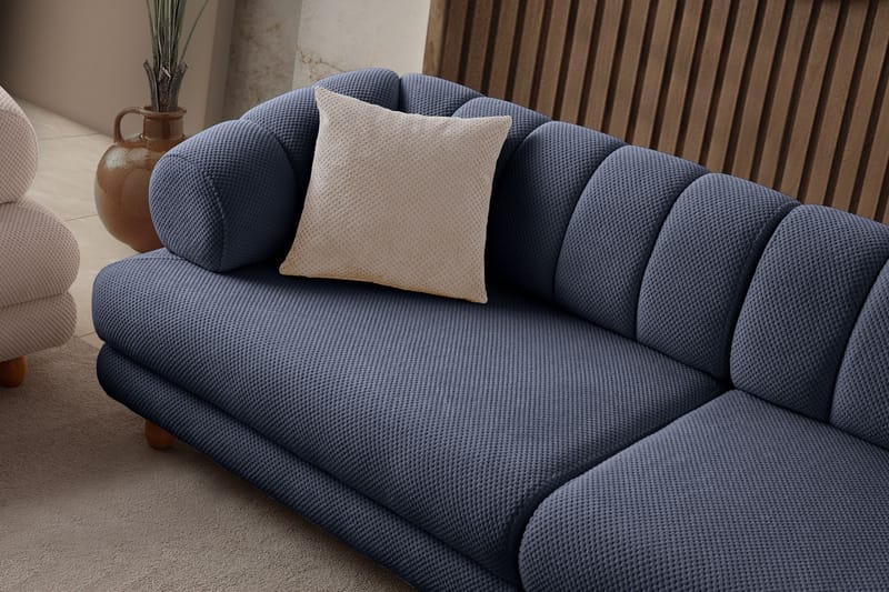 3-personers sofa Atelier Del Sofa Gloria (240 x 80 x 95 cm) Marineblå - Marineblå - Møbler - Sofaer - 3 personers sofa