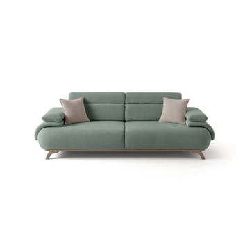 3-personers sofa Atelier Del Sofa Bonjo Silver (246 x 81 x 97 cm) Sea Green - Havgrøn - Møbler - Sofaer - 3 personers sofa
