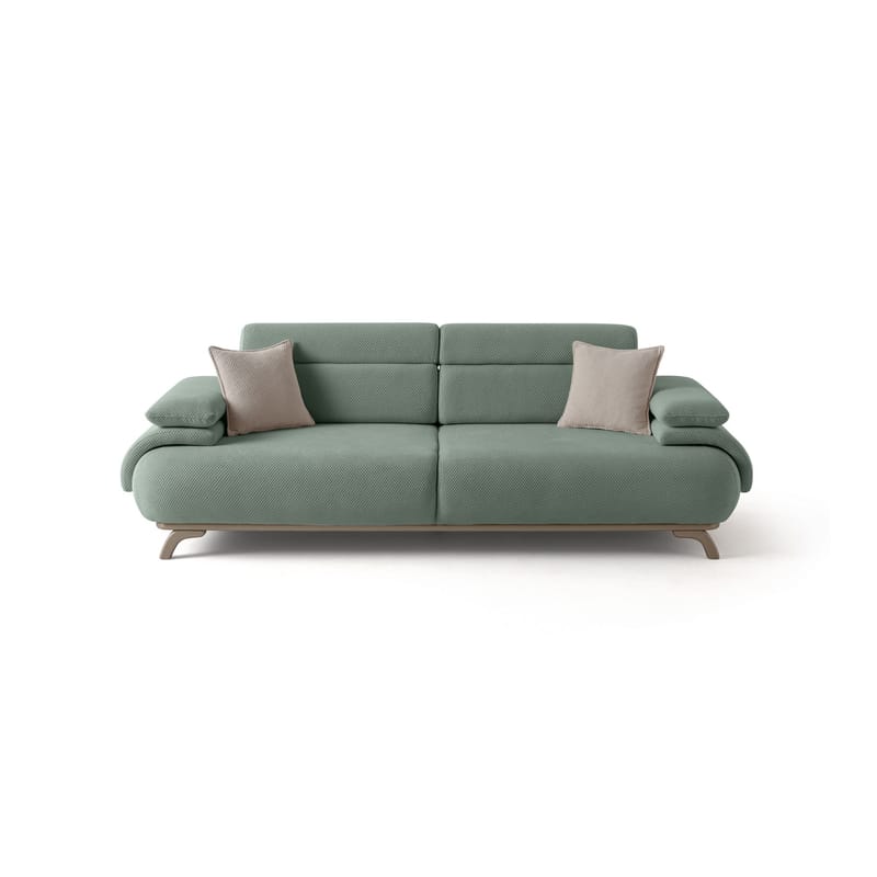 3-personers sofa Atelier Del Sofa Bonjo Silver (246 x 81 x 97 cm) Sea Green - Havgrøn - Møbler - Sofaer - 3 personers sofa