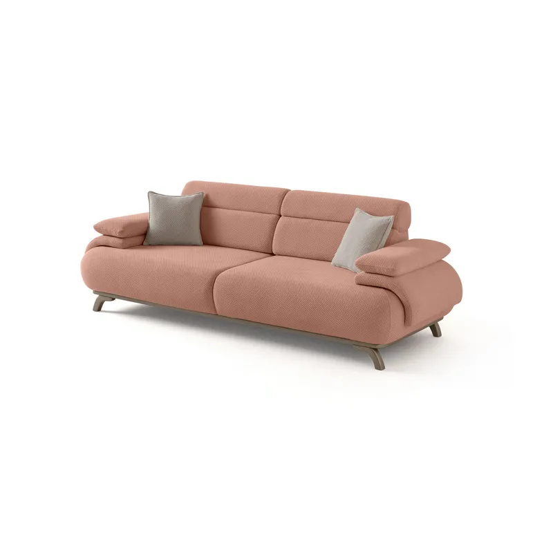 3-personers sofa Atelier Del Sofa Bonjo Silver (246 x 81 x 97 cm) Pudder, Pudder
