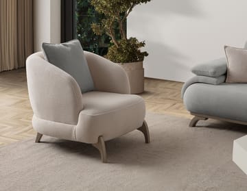3-personers sofa Atelier Del Sofa Bonjo Silver (246 x 81 x 97 cm) Grå - Grå - Møbler - Sofaer - 3 personers sofa
