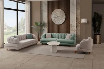 3-personers sofa Atelier Del Sofa Gloria (240 x 80 x 95 cm) Sea Green - Sea Green - Møbler - Sofaer - 3 personers sofa