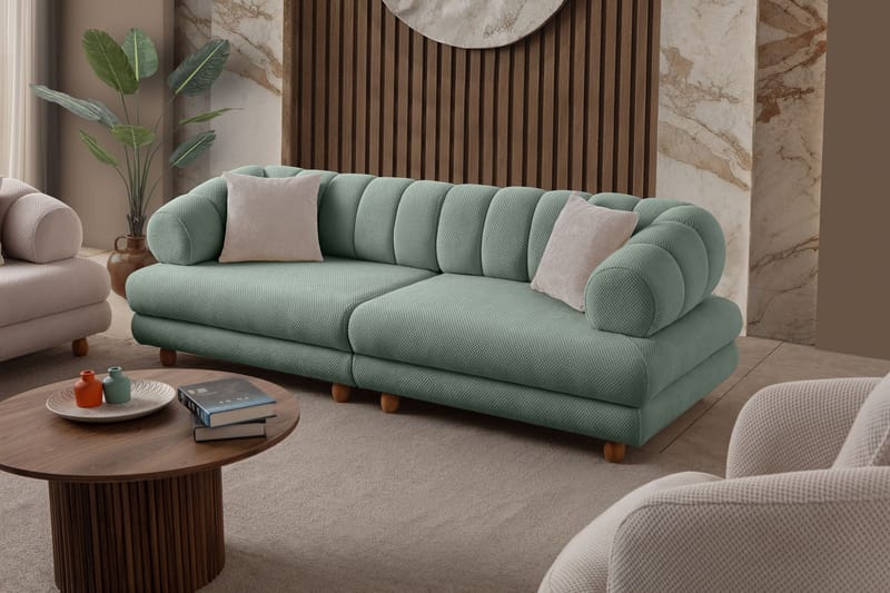3-personers sofa Atelier Del Sofa Gloria (240 x 80 x 95 cm) Sea Green - Sea Green - Møbler - Sofaer - 3 personers sofa