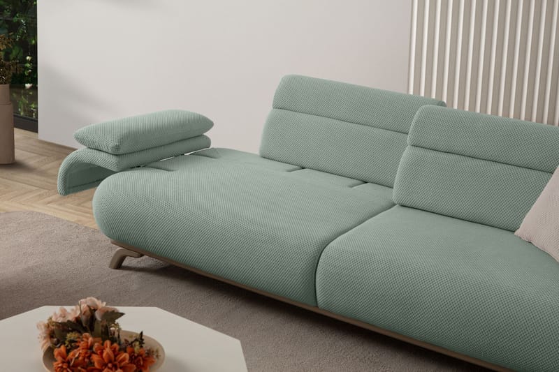 3-personers sofa Atelier Del Sofa Bonjo Silver (246 x 81 x 97 cm) Sea Green - Havgrøn - Møbler - Sofaer - 3 personers sofa