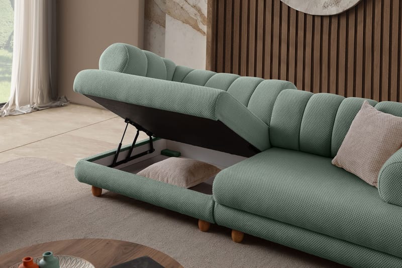 3-personers sofa Atelier Del Sofa Gloria (240 x 80 x 95 cm) Sea Green - Sea Green - Møbler - Sofaer - 3 personers sofa