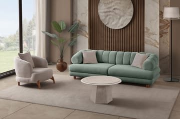 3-personers sofa Atelier Del Sofa Gloria (240 x 80 x 95 cm) Sea Green - Sea Green - Møbler - Sofaer - 3 personers sofa