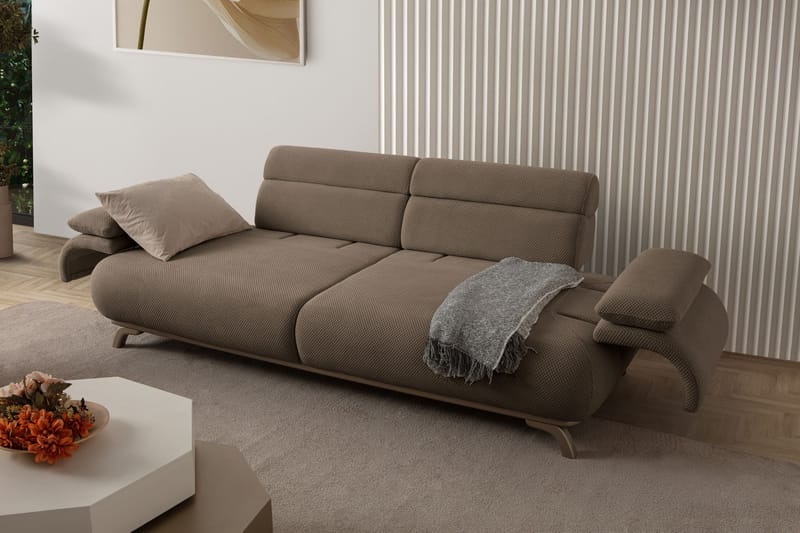 3-personers sofa Atelier Del Sofa Bonjo Silver (246 x 81 x 97 cm) Jord - Jord - Møbler - Sofaer - 3 personers sofa