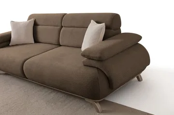 3-personers sofa Atelier Del Sofa Bonjo Silver (246 x 81 x 97 cm) Jord - Jord - Møbler - Sofaer - 3 personers sofa