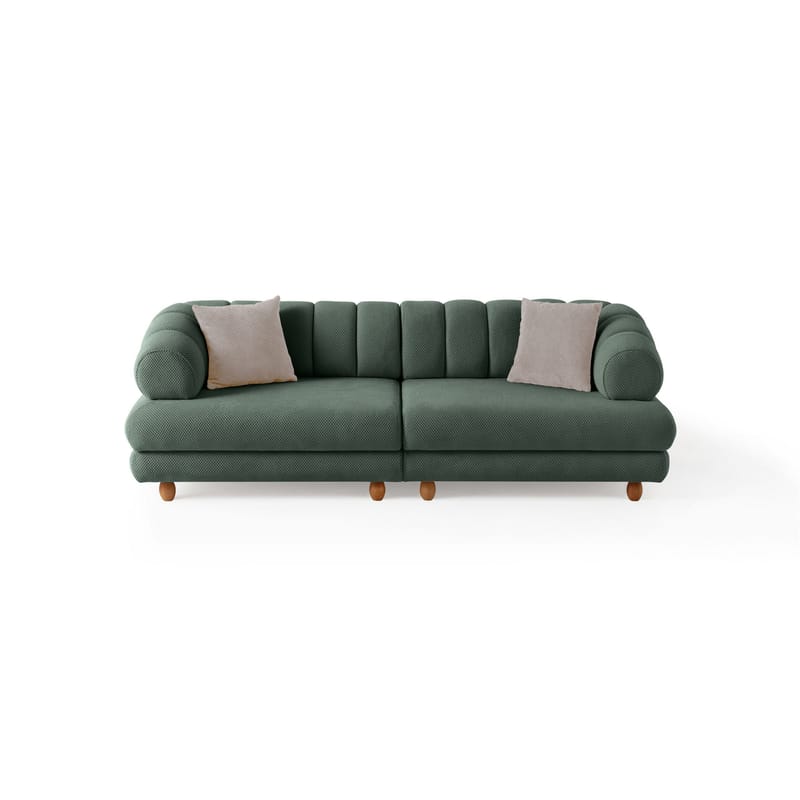 3-personers sofa Atelier Del Sofa Gloria (240 x 80 x 95 cm) Grøn - Grøn - Møbler - Sofaer - 3 personers sofa