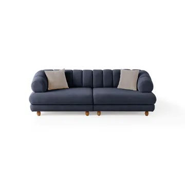 3-personers sofa Atelier Del Sofa Gloria (240 x 80 x 95 cm) Marineblå - Marineblå - Møbler - Sofaer - 3 personers sofa