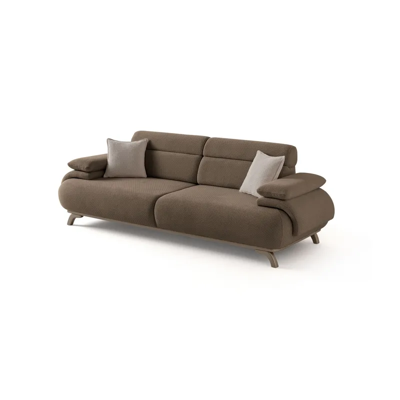 3-personers sofa Atelier Del Sofa Bonjo Silver (246 x 81 x 97 cm) Jord, Jord