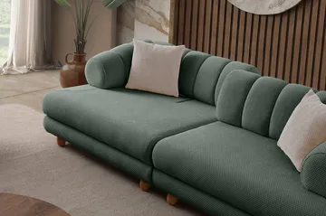 3-personers sofa Atelier Del Sofa Gloria (240 x 80 x 95 cm) Grøn - Grøn - Møbler - Sofaer - 3 personers sofa