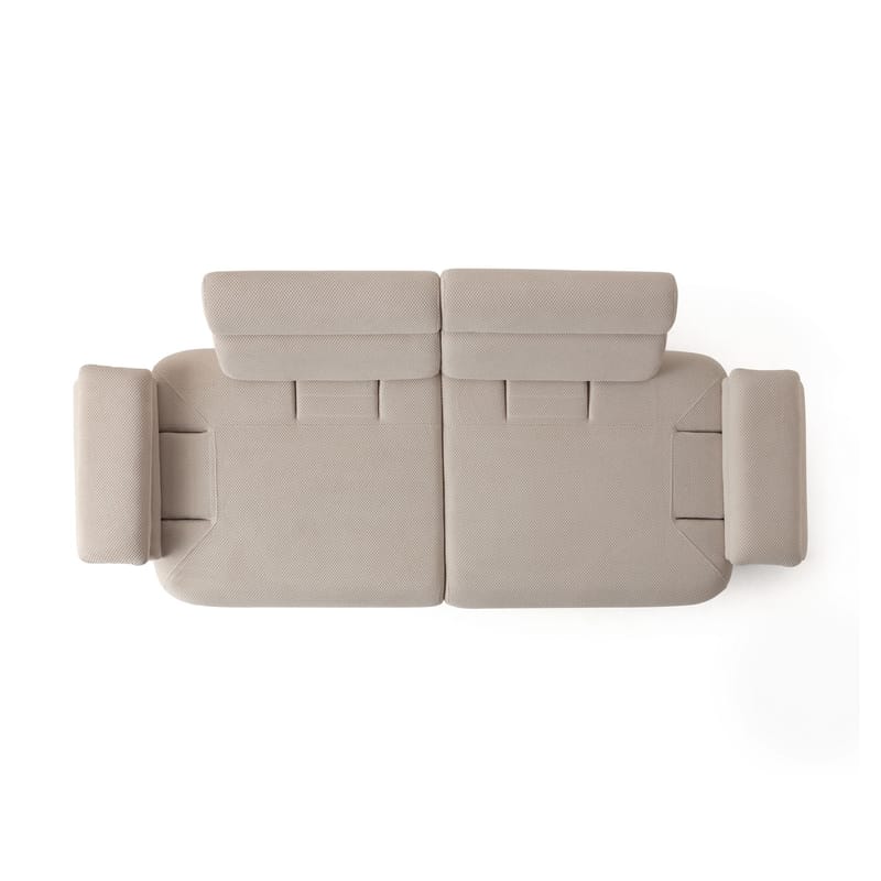 3-personers sofa Atelier Del Sofa Bonjo Valnød (246 x 81 x 97 cm) Beige - Beige - Møbler - Sofaer - 3 personers sofa