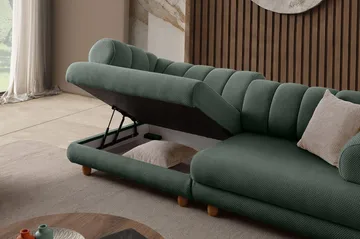 3-personers sofa Atelier Del Sofa Gloria (240 x 80 x 95 cm) Grøn - Grøn - Møbler - Sofaer - 3 personers sofa