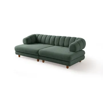 3-personers sofa Atelier Del Sofa Gloria (240 x 80 x 95 cm) Grøn - Grøn - Møbler - Sofaer - 3 personers sofa