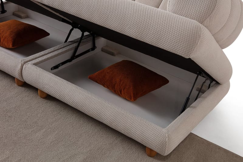3-personers sofa Atelier Del Sofa Gloria (240 x 80 x 95 cm) Beige - Beige - Møbler - Sofaer - 3 personers sofa