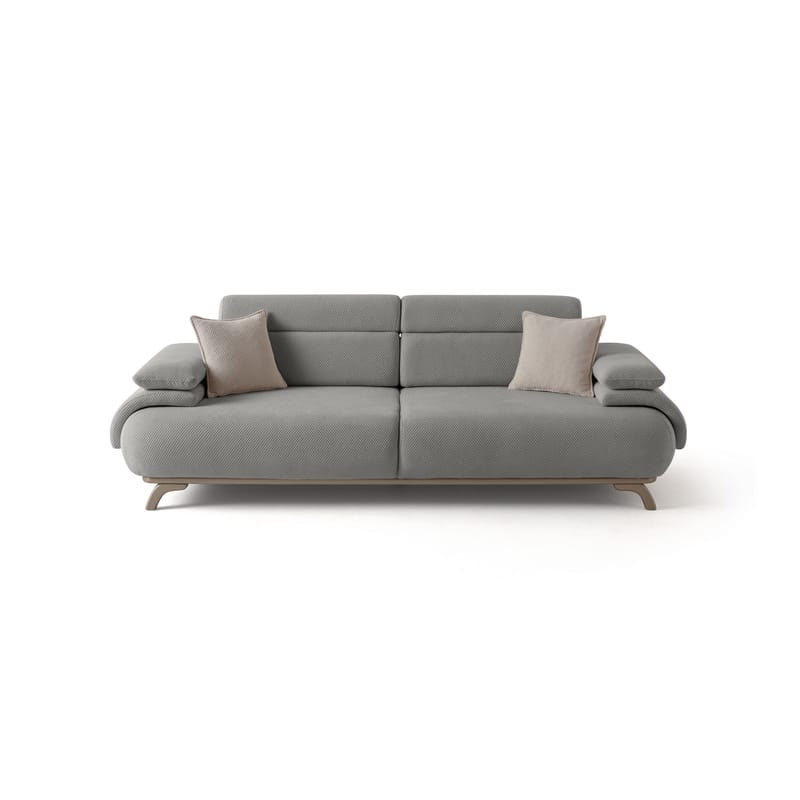 3-personers sofa Atelier Del Sofa Bonjo Silver (246 x 81 x 97 cm) Grå - Grå - Møbler - Sofaer - 3 personers sofa
