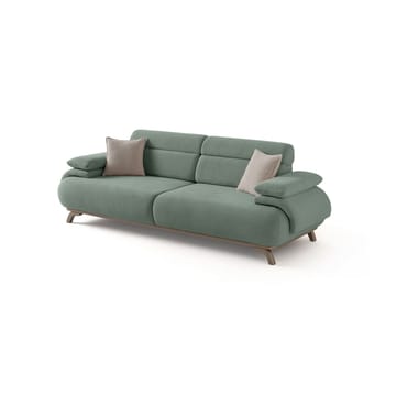 3-personers sofa Atelier Del Sofa Bonjo Silver (246 x 81 x 97 cm) Sea Green - Havgrøn - Møbler - Sofaer - 3 personers sofa