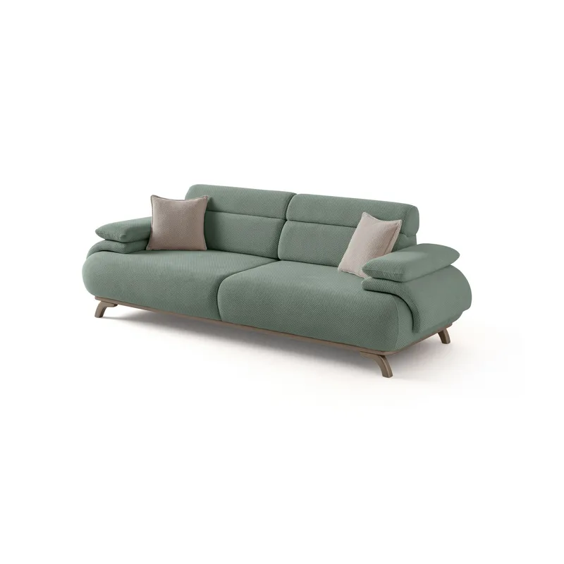 3-personers sofa Atelier Del Sofa Bonjo Silver (246 x 81 x 97 cm) Sea Green, Havgrøn