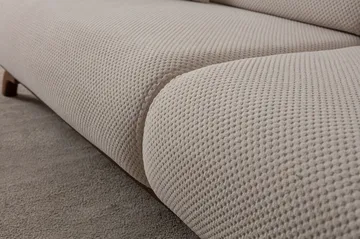 3-personers sofa Atelier Del Sofa Bonjo Valnød (246 x 81 x 97 cm) Beige - Beige - Møbler - Sofaer - 3 personers sofa