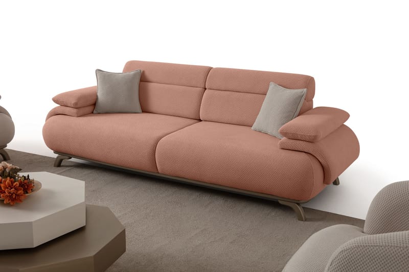 3-personers sofa Atelier Del Sofa Bonjo Silver (246 x 81 x 97 cm) Pudder - Pudder - Møbler - Sofaer - 3 personers sofa