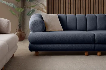 3-personers sofa Atelier Del Sofa Gloria (240 x 80 x 95 cm) Marineblå - Marineblå - Møbler - Sofaer - 3 personers sofa