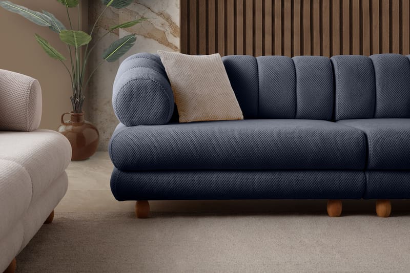 3-personers sofa Atelier Del Sofa Gloria (240 x 80 x 95 cm) Marineblå - Marineblå - Møbler - Sofaer - 3 personers sofa