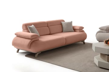 3-personers sofa Atelier Del Sofa Bonjo Silver (246 x 81 x 97 cm) Pudder - Pudder - Møbler - Sofaer - 3 personers sofa