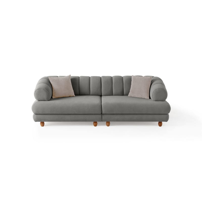 3-personers sofa Atelier Del Sofa Gloria (240 x 80 x 95 cm) Grå - Grå - Møbler - Sofaer - 3 personers sofa