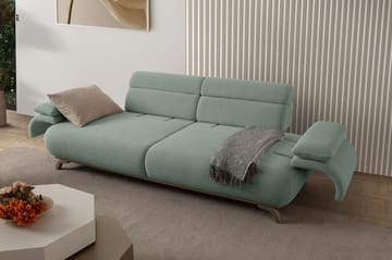 3-personers sofa Atelier Del Sofa Bonjo Silver (246 x 81 x 97 cm) Sea Green - Havgrøn - Møbler - Sofaer - 3 personers sofa