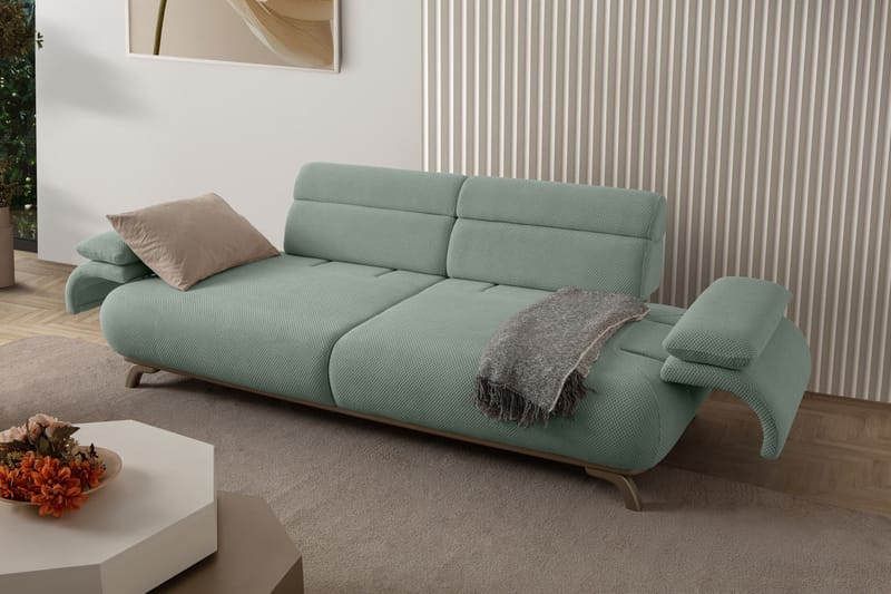 3-personers sofa Atelier Del Sofa Bonjo Silver (246 x 81 x 97 cm) Sea Green - Havgrøn - Møbler - Sofaer - 3 personers sofa
