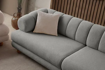 3-personers sofa Atelier Del Sofa Gloria (240 x 80 x 95 cm) Grå - Grå - Møbler - Sofaer - 3 personers sofa