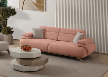 3-personers sofa Atelier Del Sofa Bonjo Silver (246 x 81 x 97 cm) Pudder - Pudder - Møbler - Sofaer - 3 personers sofa