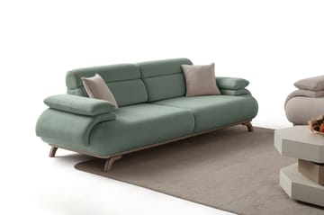 3-personers sofa Atelier Del Sofa Bonjo Silver (246 x 81 x 97 cm) Sea Green - Havgrøn - Møbler - Sofaer - 3 personers sofa
