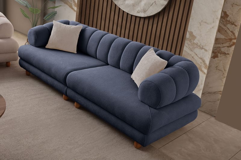 3-personers sofa Atelier Del Sofa Gloria (240 x 80 x 95 cm) Marineblå - Marineblå - Møbler - Sofaer - 3 personers sofa