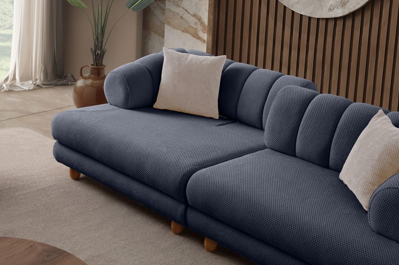 3-personers sofa Atelier Del Sofa Gloria (240 x 80 x 95 cm) Marineblå - Marineblå - Møbler - Sofaer - 3 personers sofa