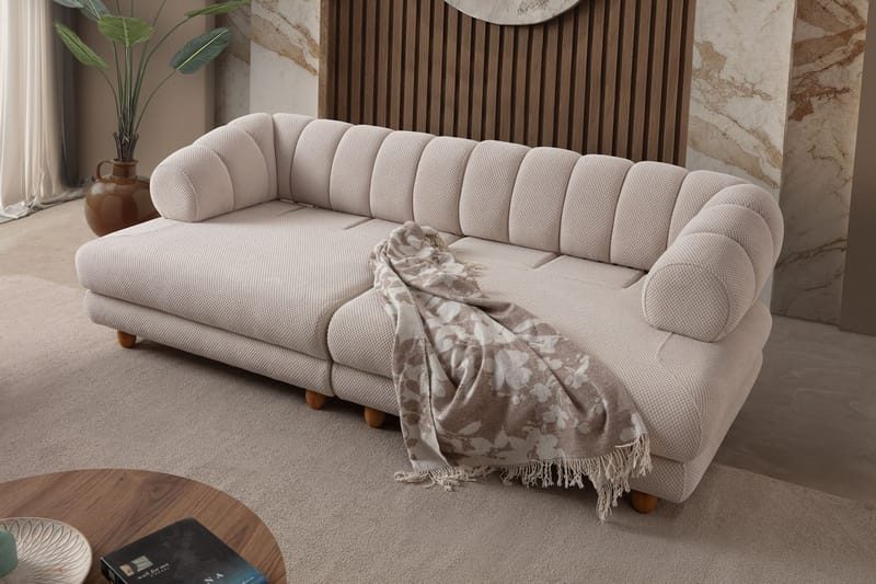 3-personers sofa Atelier Del Sofa Gloria (240 x 80 x 95 cm) Beige - Beige - Møbler - Sofaer - 3 personers sofa