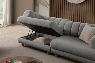 3-personers sofa Atelier Del Sofa Gloria (240 x 80 x 95 cm) Grå - Grå - Møbler - Sofaer - 3 personers sofa