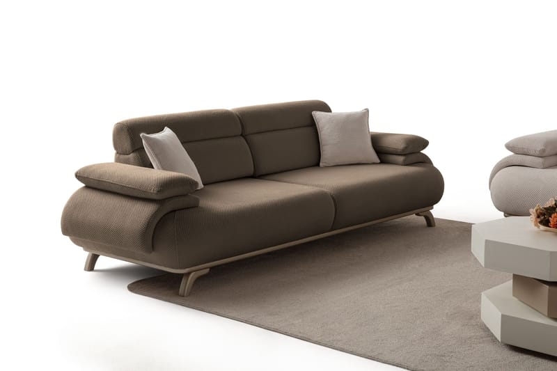3-personers sofa Atelier Del Sofa Bonjo Silver (246 x 81 x 97 cm) Jord - Jord - Møbler - Sofaer - 3 personers sofa