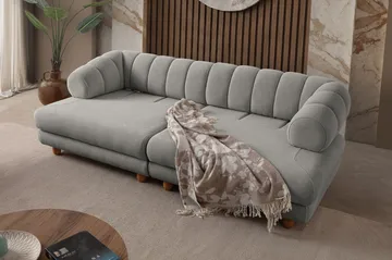 3-personers sofa Atelier Del Sofa Gloria (240 x 80 x 95 cm) Grå - Grå - Møbler - Sofaer - 3 personers sofa