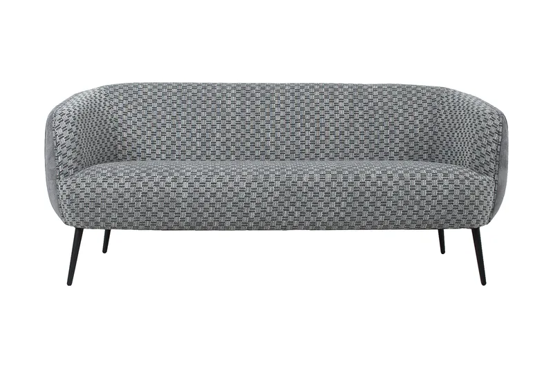 Accent 3-personers Dyb Sofa 179 cm i Stof, Grå