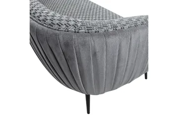 Accent 3-personers Dyb Sofa 179 cm i Stof - Grå - Møbler - Sofaer - 3 personers sofa