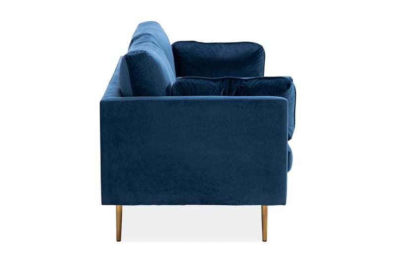 Almindelig sofa uden divan og chaiselong Bloom 3-personers sofa blå - Møbler - Sofaer - 3 personers sofa