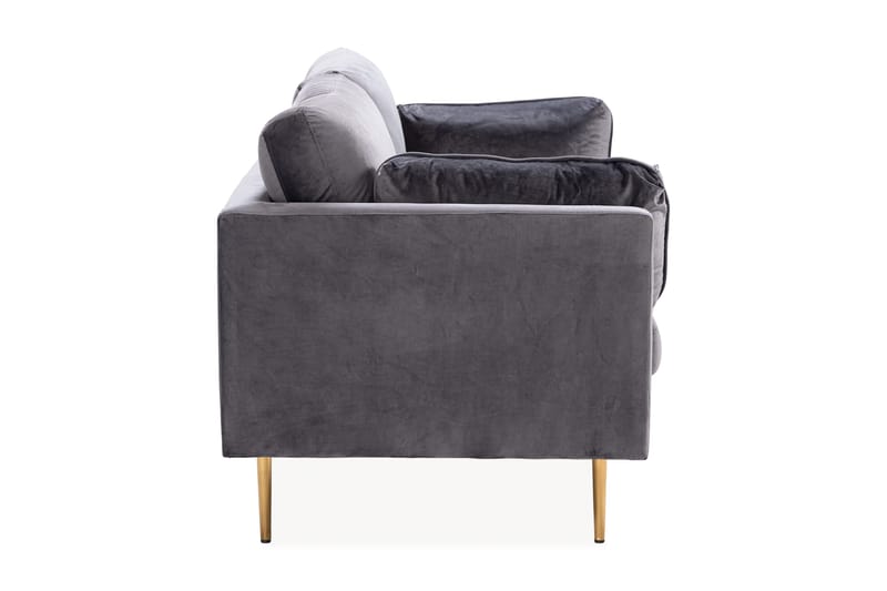 Almindelig sofa uden divan og chaiselong Bloom 3-personers sofa Lysegrå - Møbler - Sofaer - 3 personers sofa