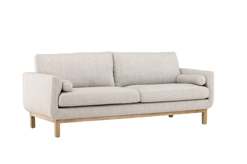 Almindelig sofa uden divan og chaiselong Venture Home Olympos 3-personers sofa Beige - Møbler - Sofaer - 3 personers sofa
